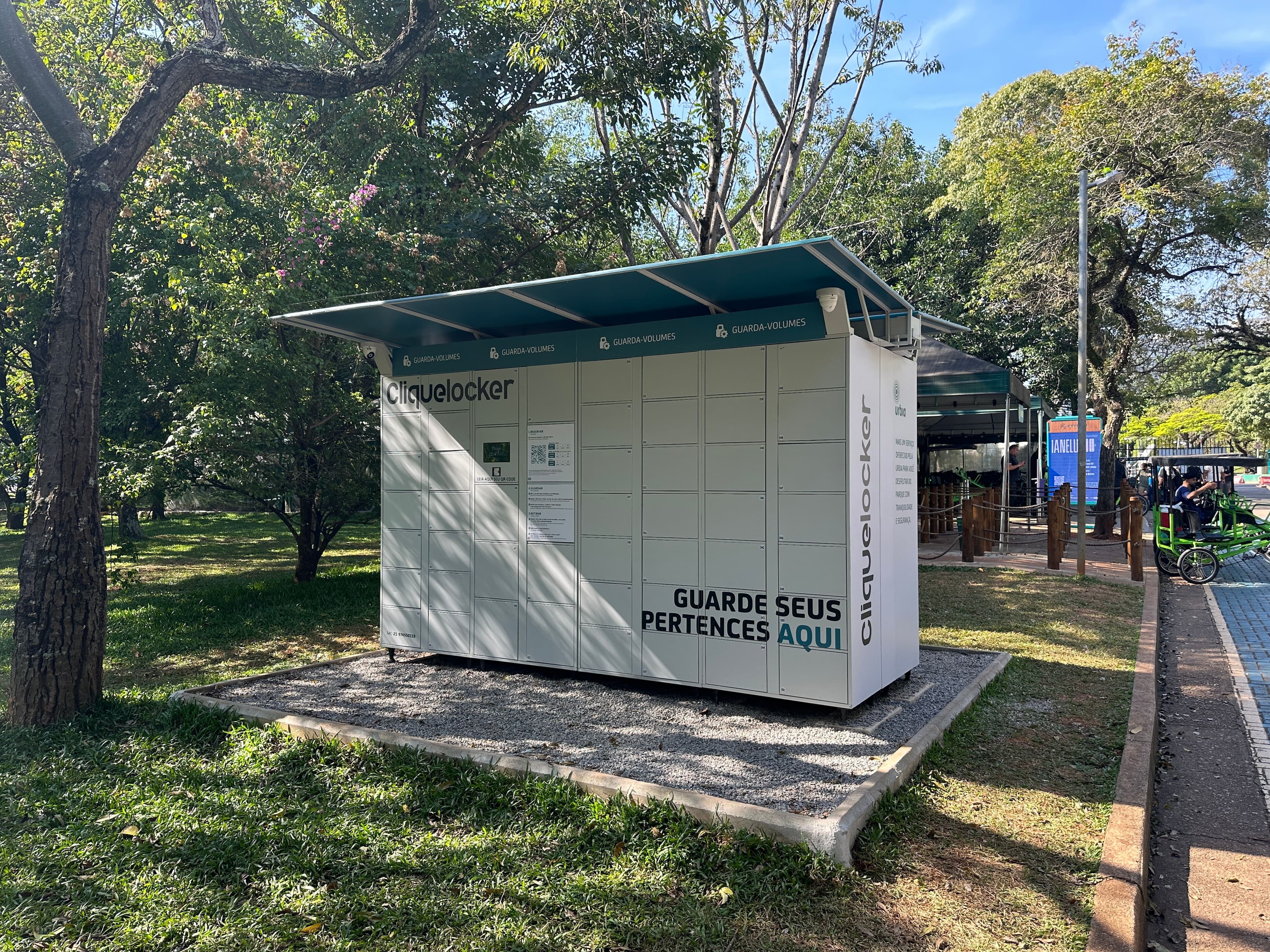 Parque Ibirapuera ganha guarda-volumes inteligente